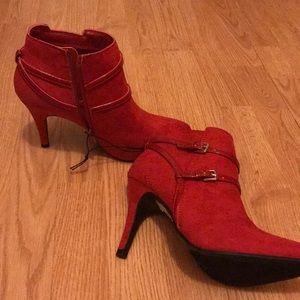 Suede Bootie heels